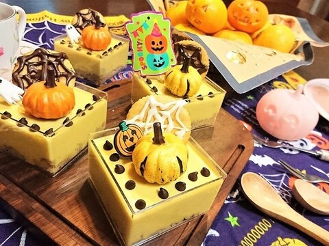 ハロウイン！【パンプキンレアチーズケーキ】